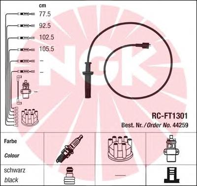 44259 NGK fios de alta voltagem, kit