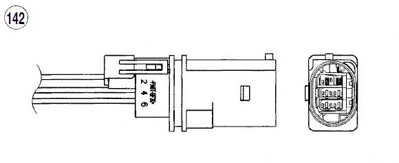 ES21252-12B1 Delphi sonda lambda, sensor de oxigênio até o catalisador