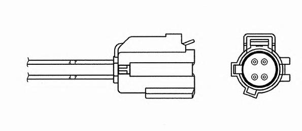 6383 NGK sonda lambda, sensor de oxigênio até o catalisador