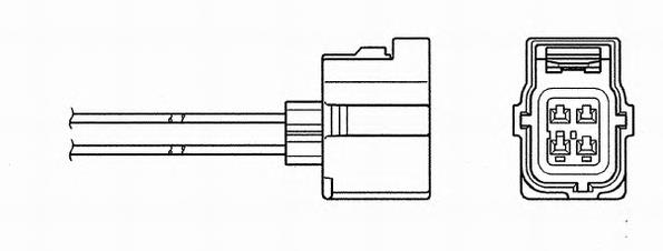 6397 NGK sonda lambda, sensor de oxigênio até o catalisador