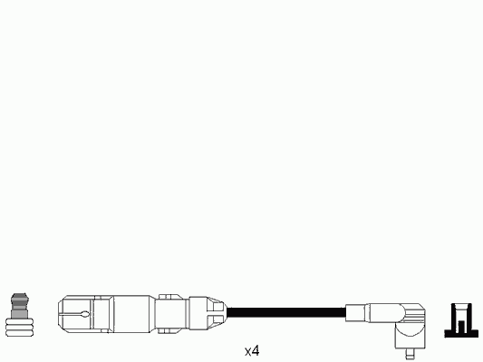 7034 NGK fios de alta voltagem, kit