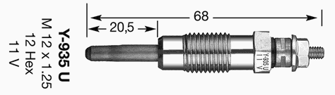 4791 NGK vela de incandescência