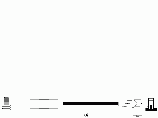 4943 NGK fios de alta voltagem, kit