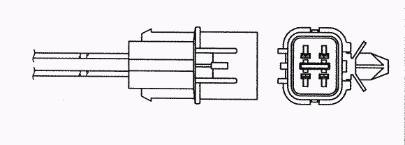 Sonda lambda, sensor de oxigênio depois de catalisador para Chevrolet Spark (Matiz) (M200, M250)