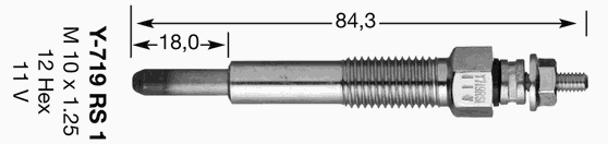 6900 NGK vela de incandescência