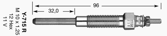 5376 NGK vela de incandescência