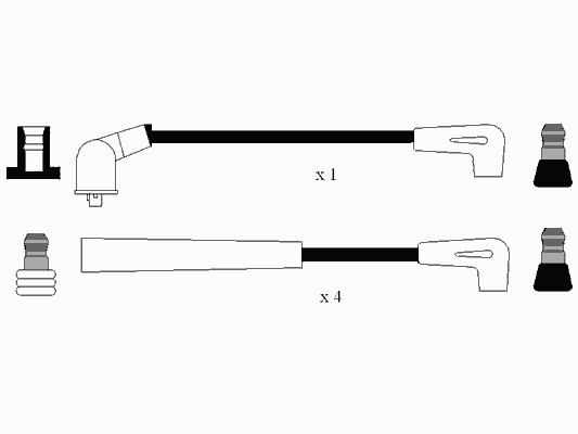 0615 NGK fios de alta voltagem, kit