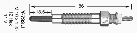 6592 NGK vela de incandescência