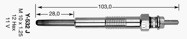 7782 NGK vela de incandescência