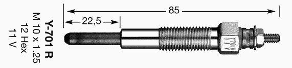 7464 NGK vela de incandescência