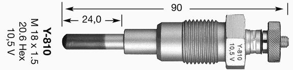 6929 NGK vela de incandescência