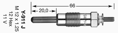 4290 NGK vela de incandescência