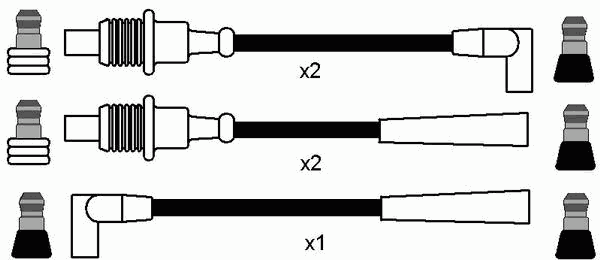 Fios de alta voltagem, kit 8485 NGK