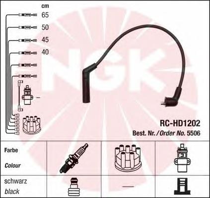 5506 NGK fios de alta voltagem, kit