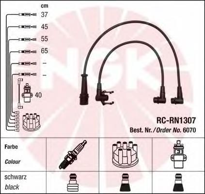 6070 NGK fios de alta voltagem, kit