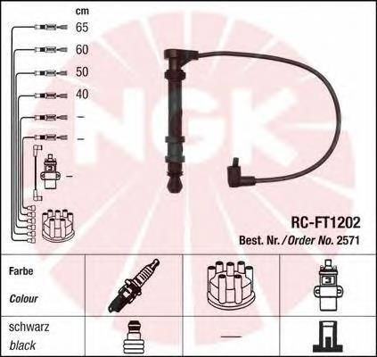 2571 NGK fios de alta voltagem, kit