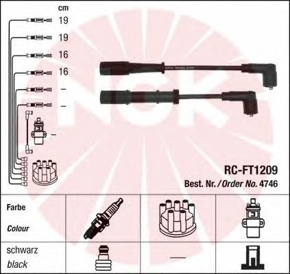 4746 NGK fios de alta voltagem, kit