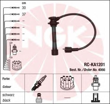 4066 NGK fios de alta voltagem, kit