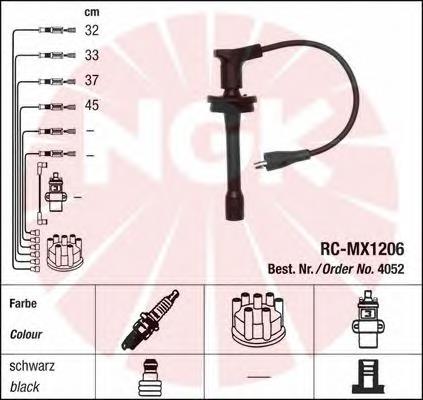 Fios de alta voltagem, kit 4052 NGK