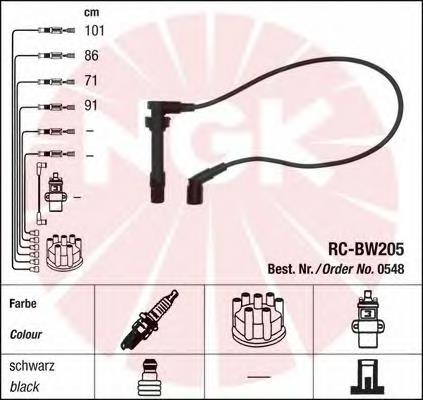 0548 NGK fios de alta voltagem, kit