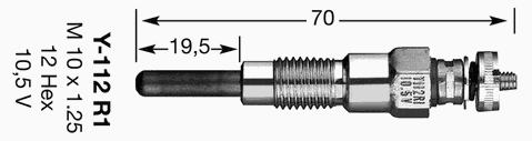 Свечи накала NGK Y112R1 цена, от 17.23 USD