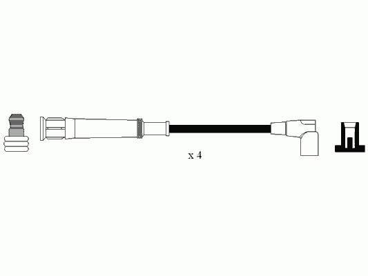 0565 NGK fios de alta voltagem, kit