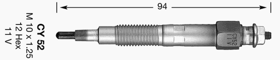 3017 NGK vela de incandescência