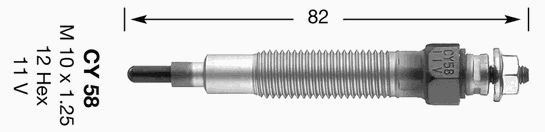 5486 NGK vela de incandescência