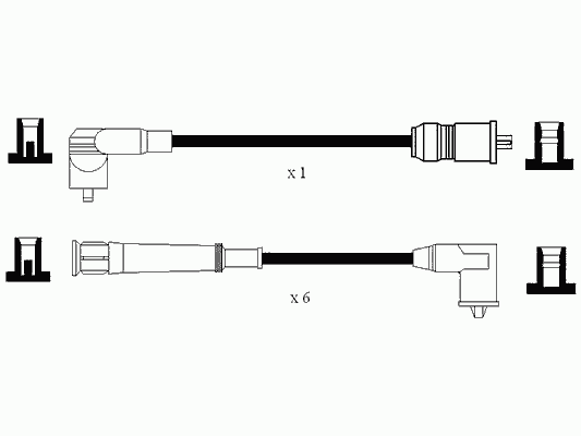 0577 NGK fios de alta voltagem, kit