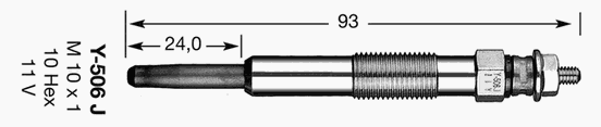 2419 NGK vela de incandescência