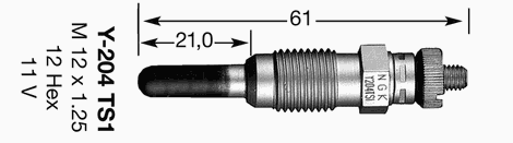 3829 NGK vela de incandescência