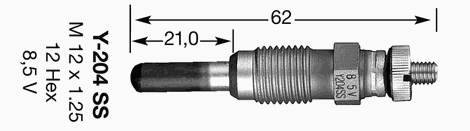 7629 NGK vela de incandescência