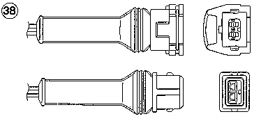 0218 NGK sonda lambda, sensor de oxigênio