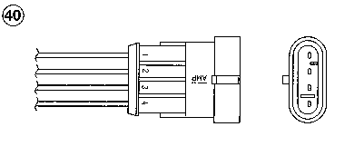 Sonda lambda, sensor de oxigênio para Fiat Doblo (223)
