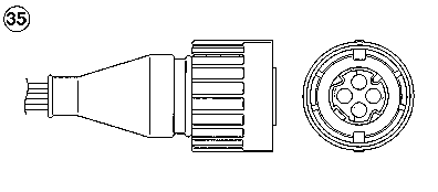 5707 NGK sonda lambda, sensor de oxigênio