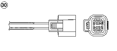 Sonda lambda, sensor de oxigênio 90401 NGK