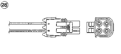 5654 NGK sonda lambda, sensor de oxigênio