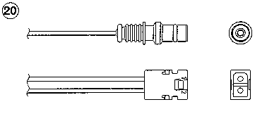 007542321764 Mercedes sonda lambda, sensor de oxigênio até o catalisador