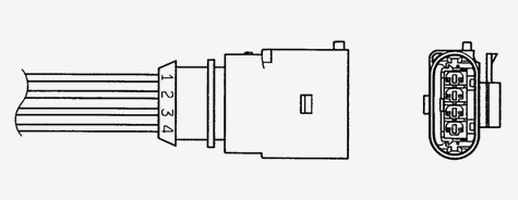 Sonda lambda, sensor de oxigênio depois de catalisador para Skoda Roomster (5J)
