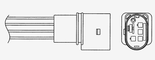 1868 LZA07-V2 NGK sonda lambda, sensor de oxigênio até o catalisador