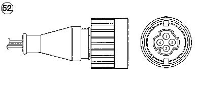 1973 NGK sonda lambda, sensor de oxigênio