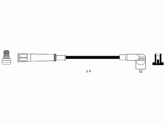 Fios de alta voltagem, kit 8582 NGK