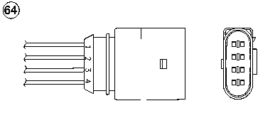 1886 NGK sonda lambda, sensor de oxigênio depois de catalisador