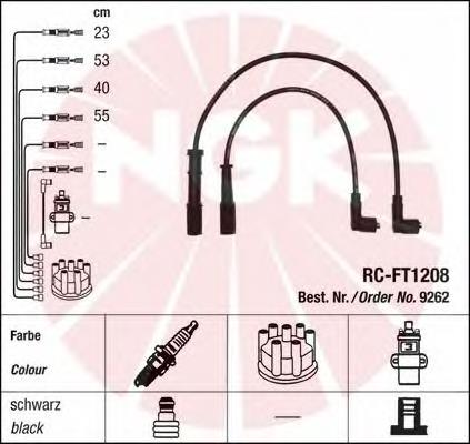 9262 NGK fios de alta voltagem, kit