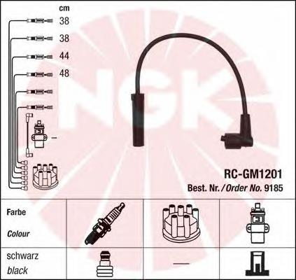 21233707080 Lada fios de alta voltagem, kit