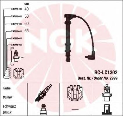 2999 NGK fios de alta voltagem, kit