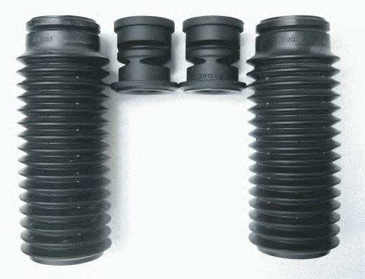 Pára-choque (grade de proteção) de amortecedor traseiro + bota de proteção Nissan Sunny II B12