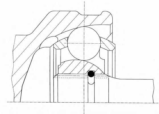 21824 GKN-Spidan junta homocinética externa dianteira