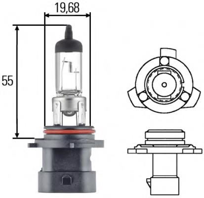 8GH005636-201 HELLA lâmpada halógena