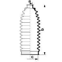 84086 GKN-Spidan bota de proteção do mecanismo de direção (de cremalheira)